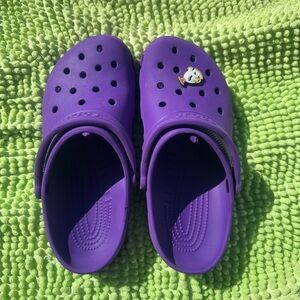 CROCS Purple Sandals with Fun Charm